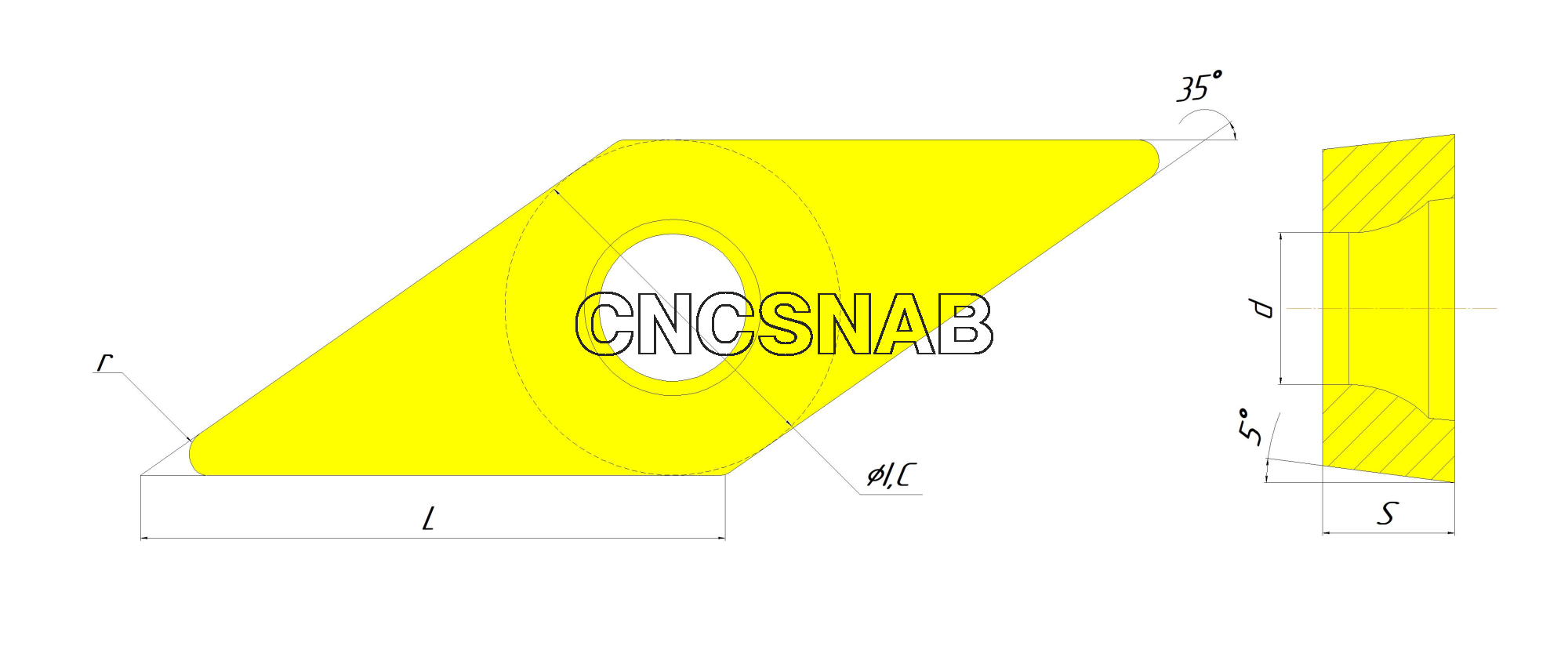 Купить VBMT160408-P1 ZP1115 Пластина твердосплавная в Челябинске